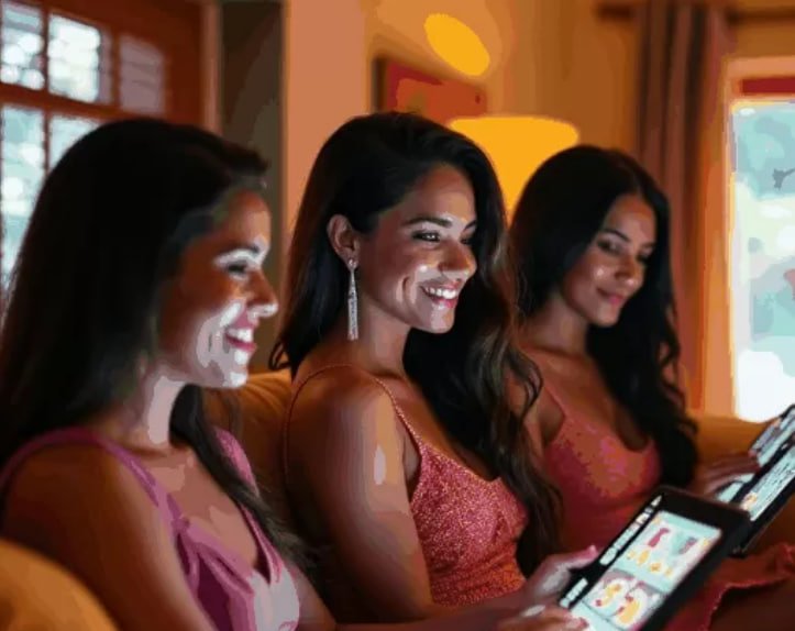 alltoto live blackjack table on a mobile phone screen